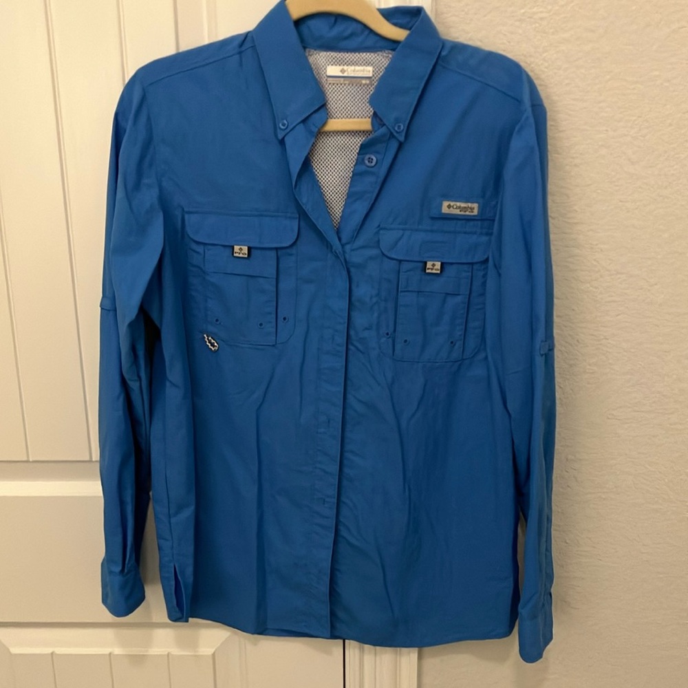 Columbia Men's Blue Lightweight Shirt Jacket